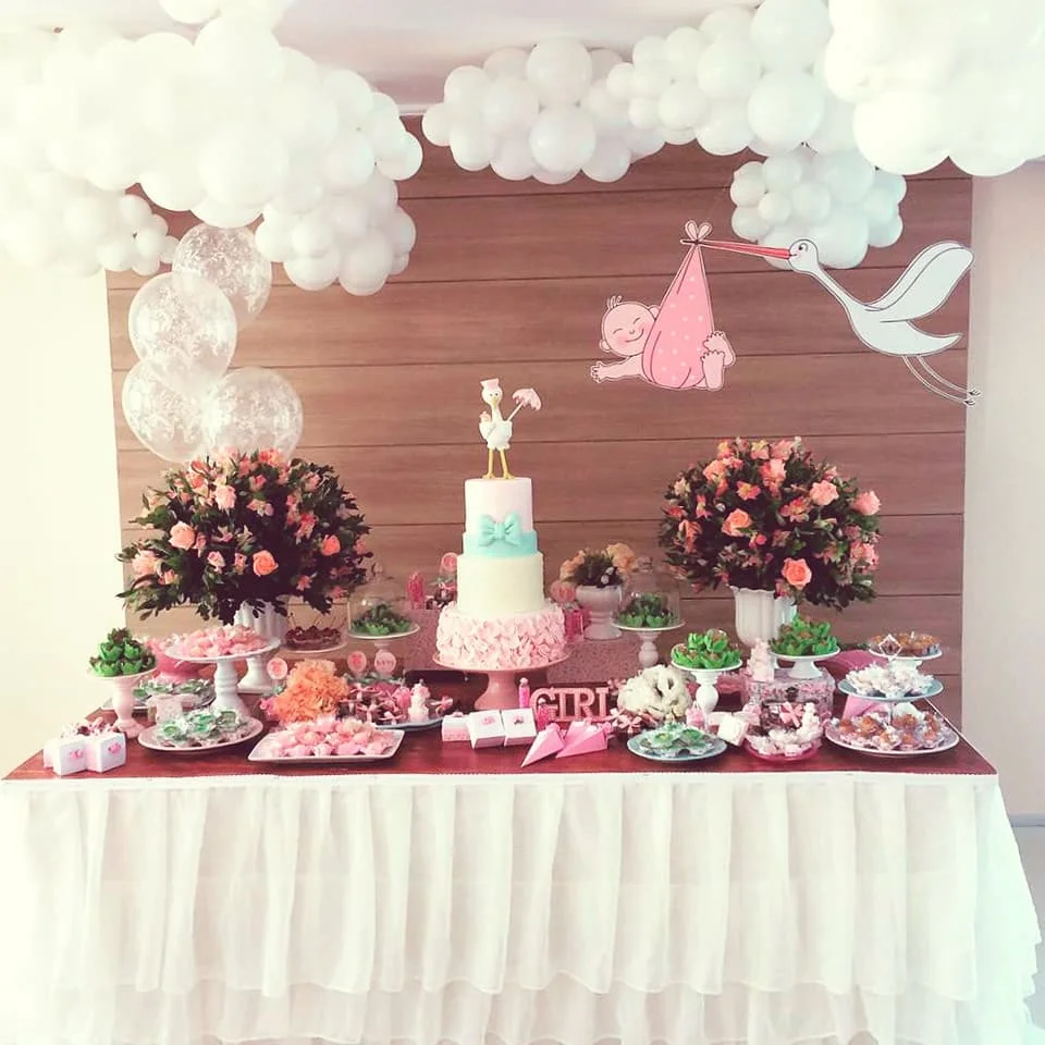 mesa para cha de bebe tema cegonha ifraldas 02