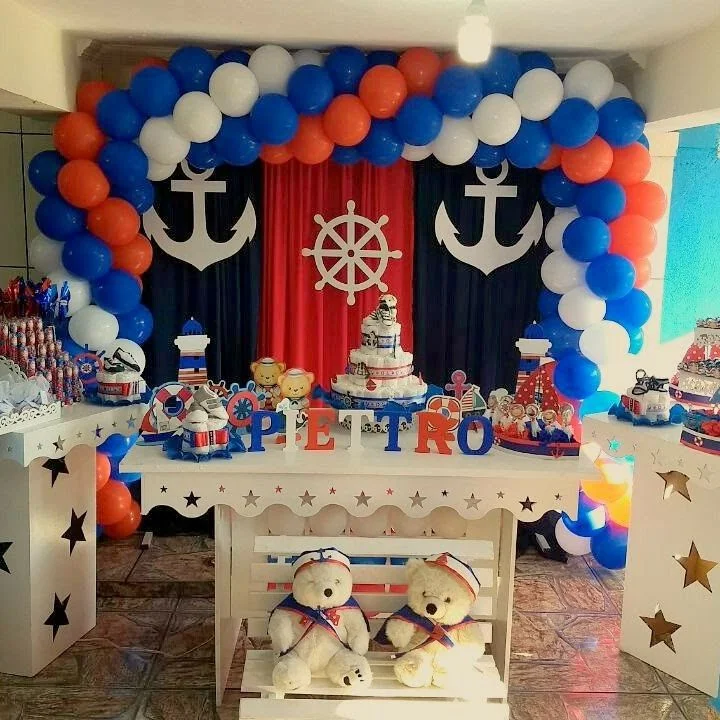 Chá de bebê náutico