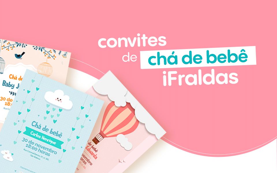 Convite online para chá de bebê