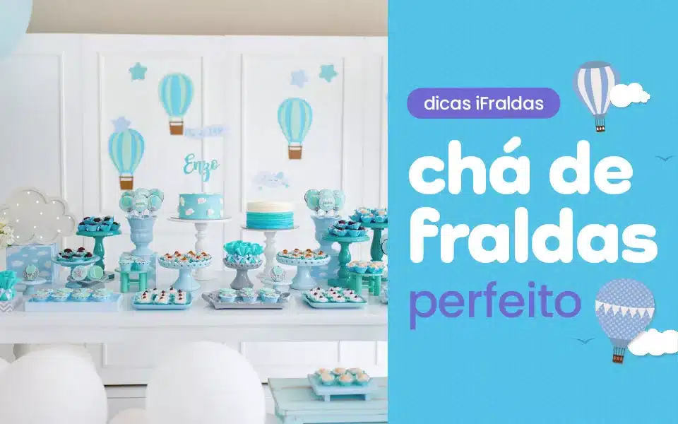 Dicas de decoração de chá de fraldas ou chá de bebê