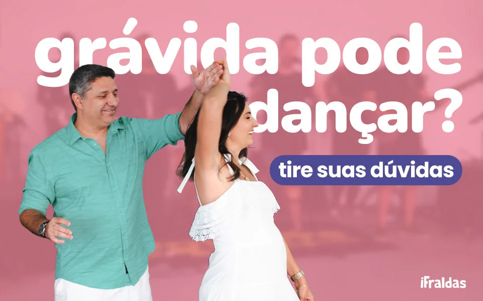 Grávida pode dançar? Gestante e marido dançando.