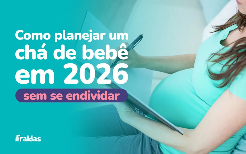 Grávida planejando chá de bebê, sem se endividar.