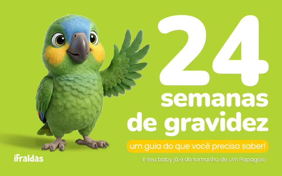 23 semanas de gravidez e seu baby é do tamanho de um papagaio.