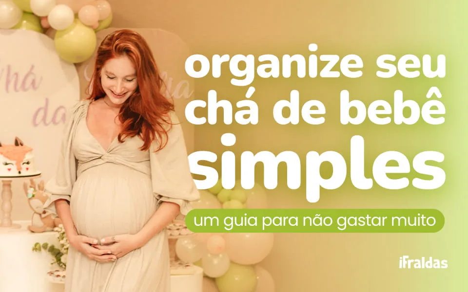 Grávida em chá de bebê simples