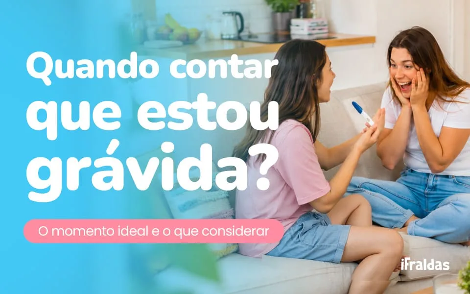 Amiga contando que está grávida