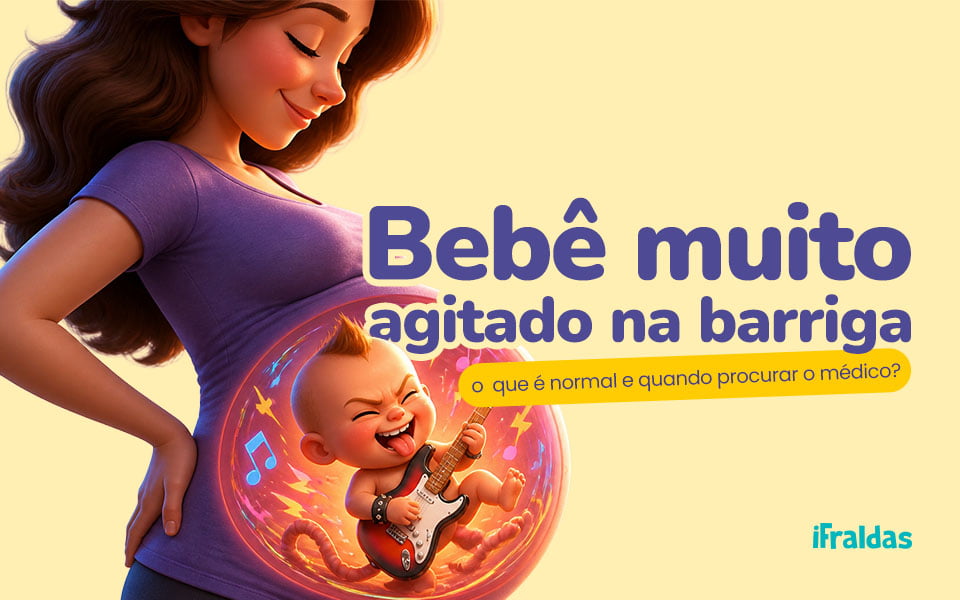Grávida com bebê agitado na barriga.