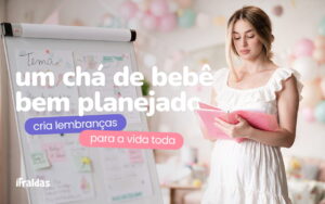 Grávida planejando chá de bebê